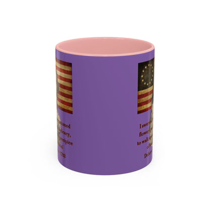 Deborah Sampson, America's Mulan Light Purple Accent Mug by theGreenDragonTavern.shop