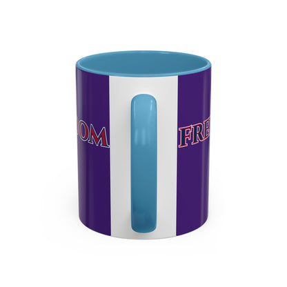 Freedom, Dark Purple Accent Mug by theGreenDragonTavern.shop
