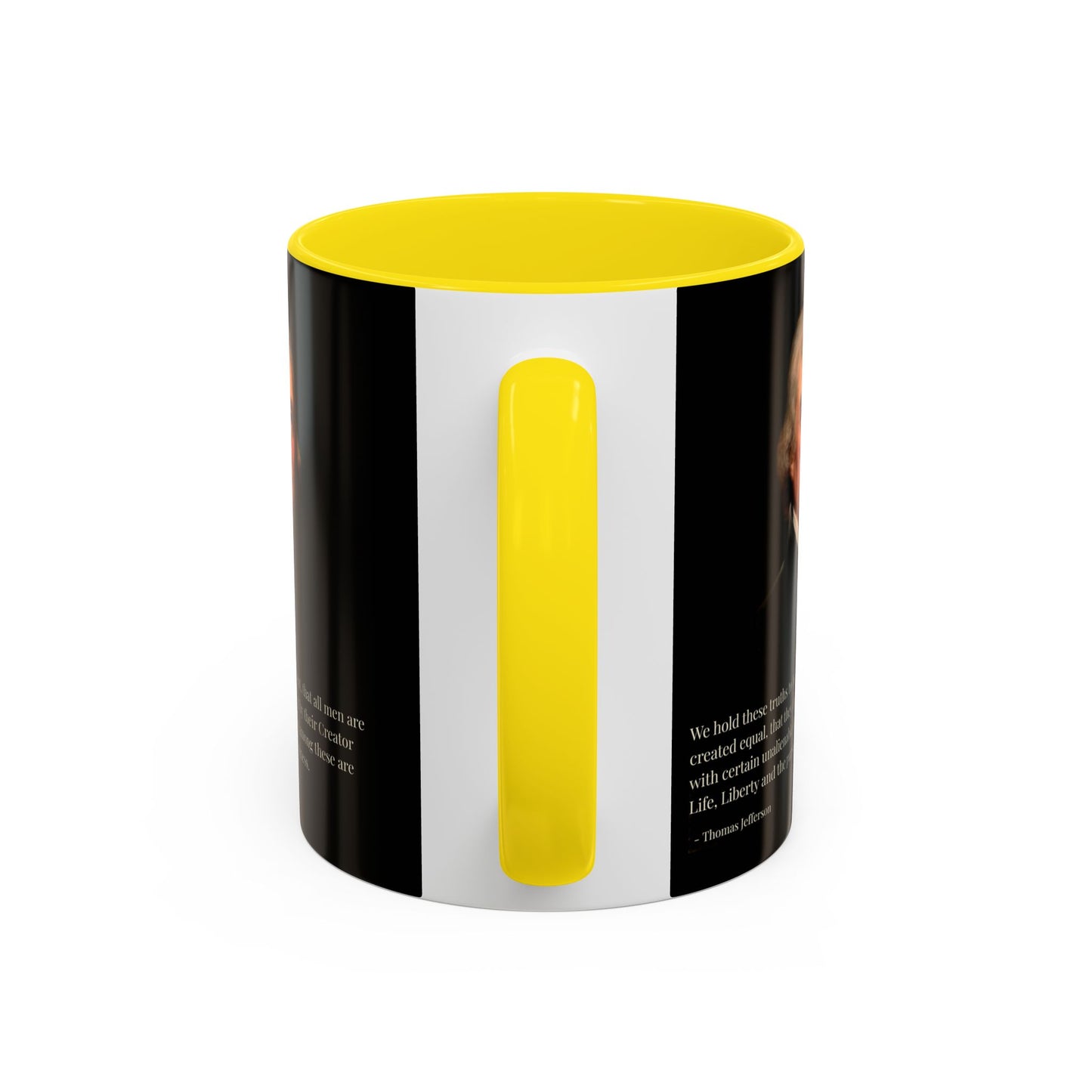 We hold these truths to be self-evident Black Accent Mug by theGreenDragonTavern.shop