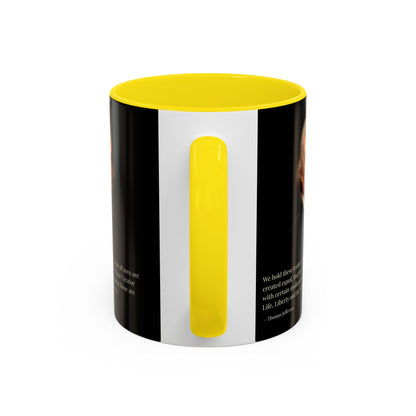 We hold these truths to be self-evident Black Accent Mug by theGreenDragonTavern.shop