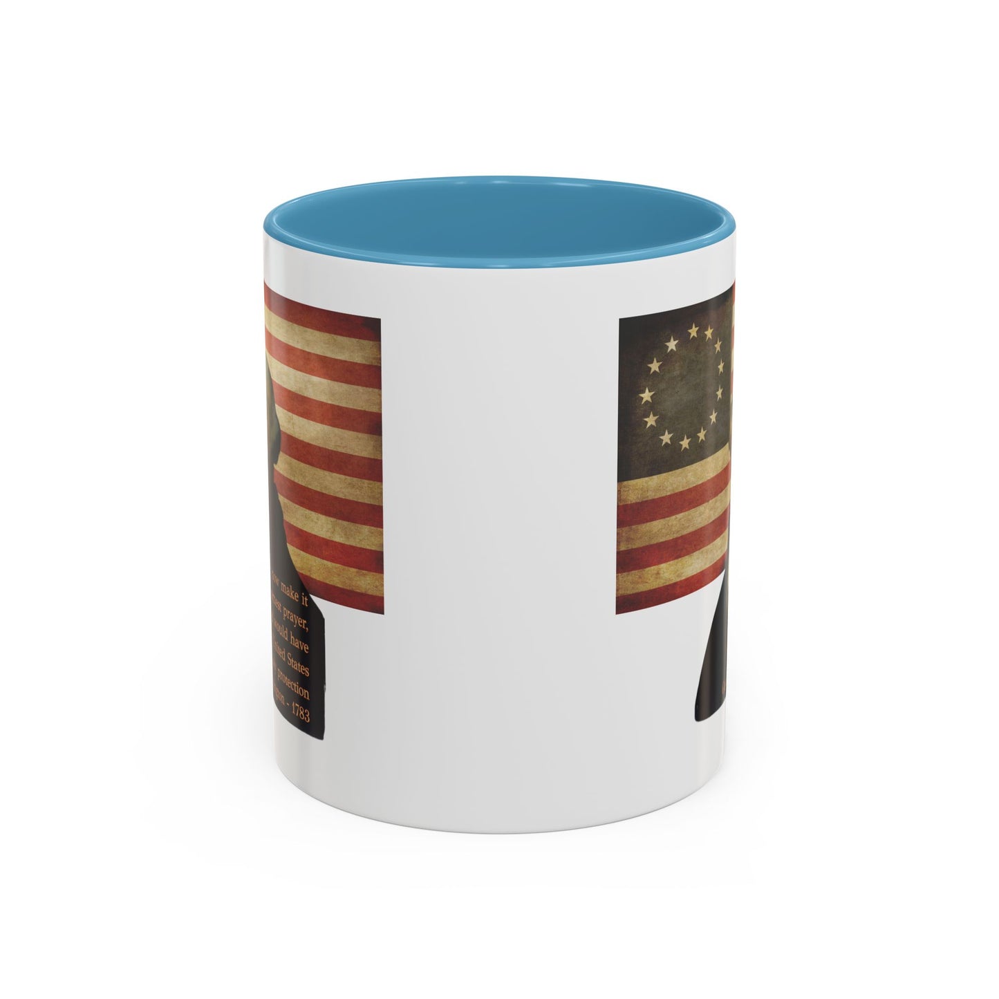 Washington's Earnest Prayer White Accent Mug by theGreenDragonTavern.shop