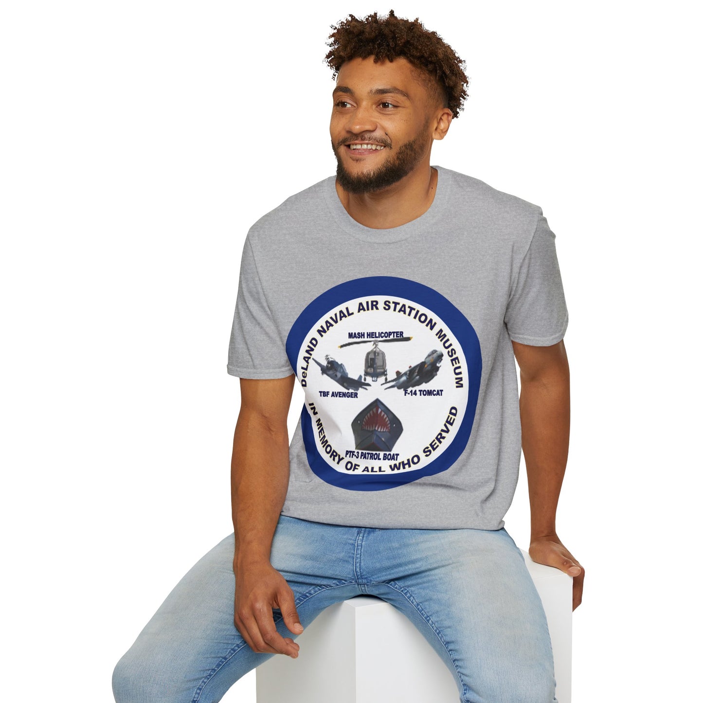 DNASM Student Art Navy Frame Lighter colors Unisex T-Shirt by theGreenDragonTavern.shop