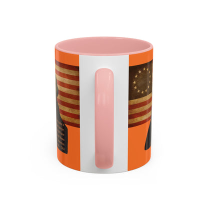 Washington's Earnest Prayer Orange Accent Mug by theGreenDragonTavern.shop