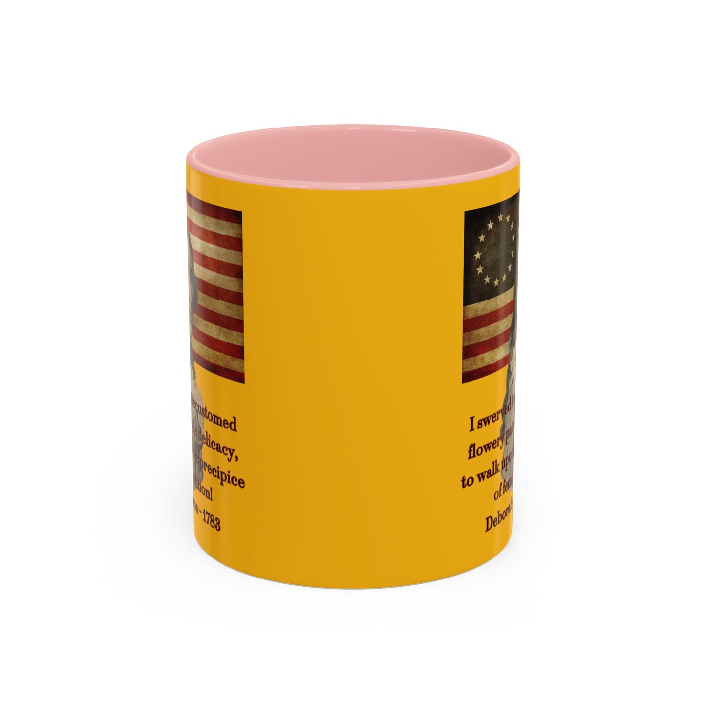 Deborah Sampson, America's Mulan Yellow Accent Mug by theGreenDragonTavern.shop