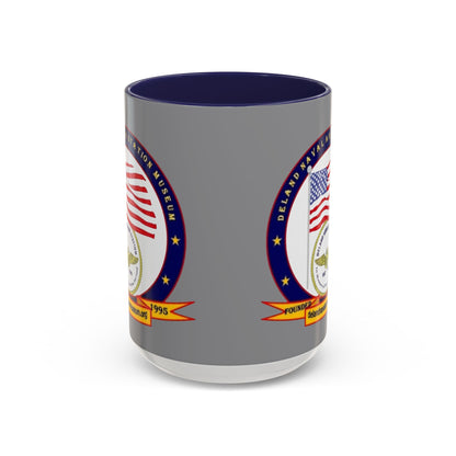 DeLand Naval Air Station Museum Grey Accent Mug by theGreenDragonTavern.shop
