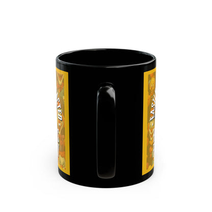 Easily Distracted by Heinous Fuckery Little Jinx Yellow Mug by theGreenDragonTavern.shop