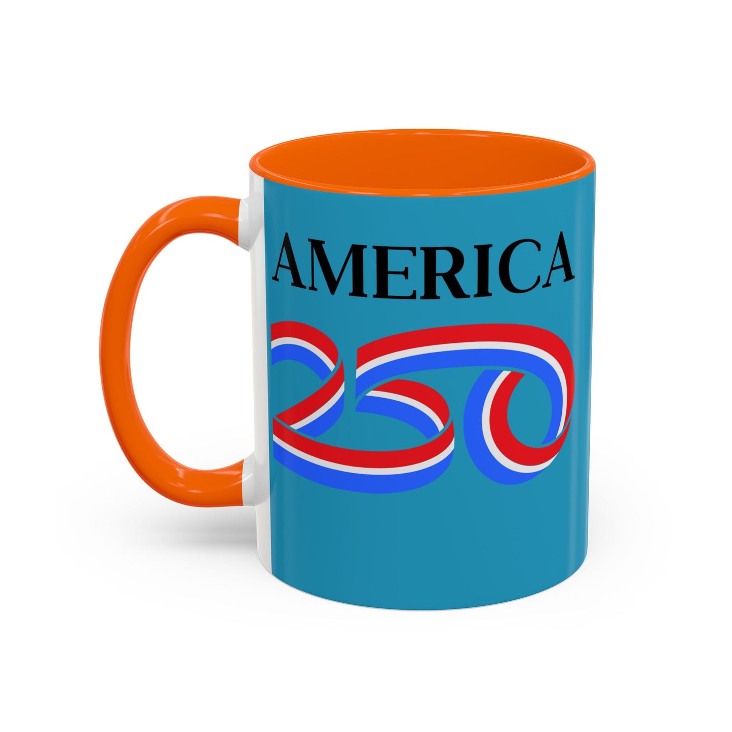 America 250 Turquoise Accent Mug by theGreenDragonTavern.shop