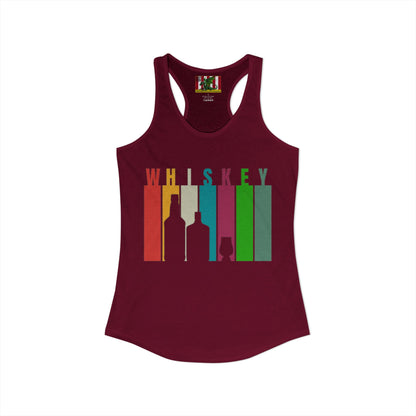 Whiskey spelled with an 'e' Women's Racerback Tank Top by theGreenDragonTavern.shop