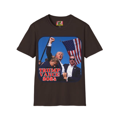 Trump and Vance 2024 Dark colors Unisex T-Shirt by theGreenDragonTavern.shop