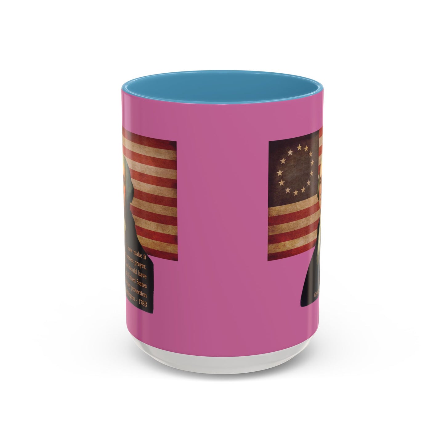 Washington's Earnest Prayer Pink Accent Mug by theGreenDragonTavern.shop