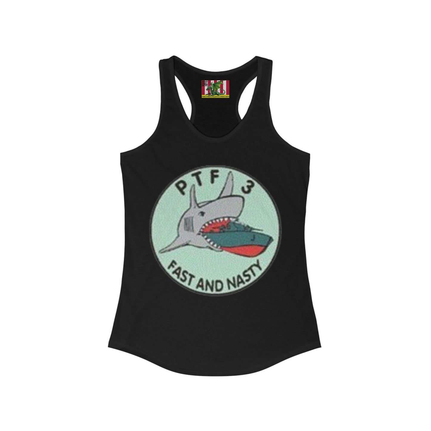 DNASM PTF-3 Women's Racerback Tank Top by theGreenDragonTavern.shop