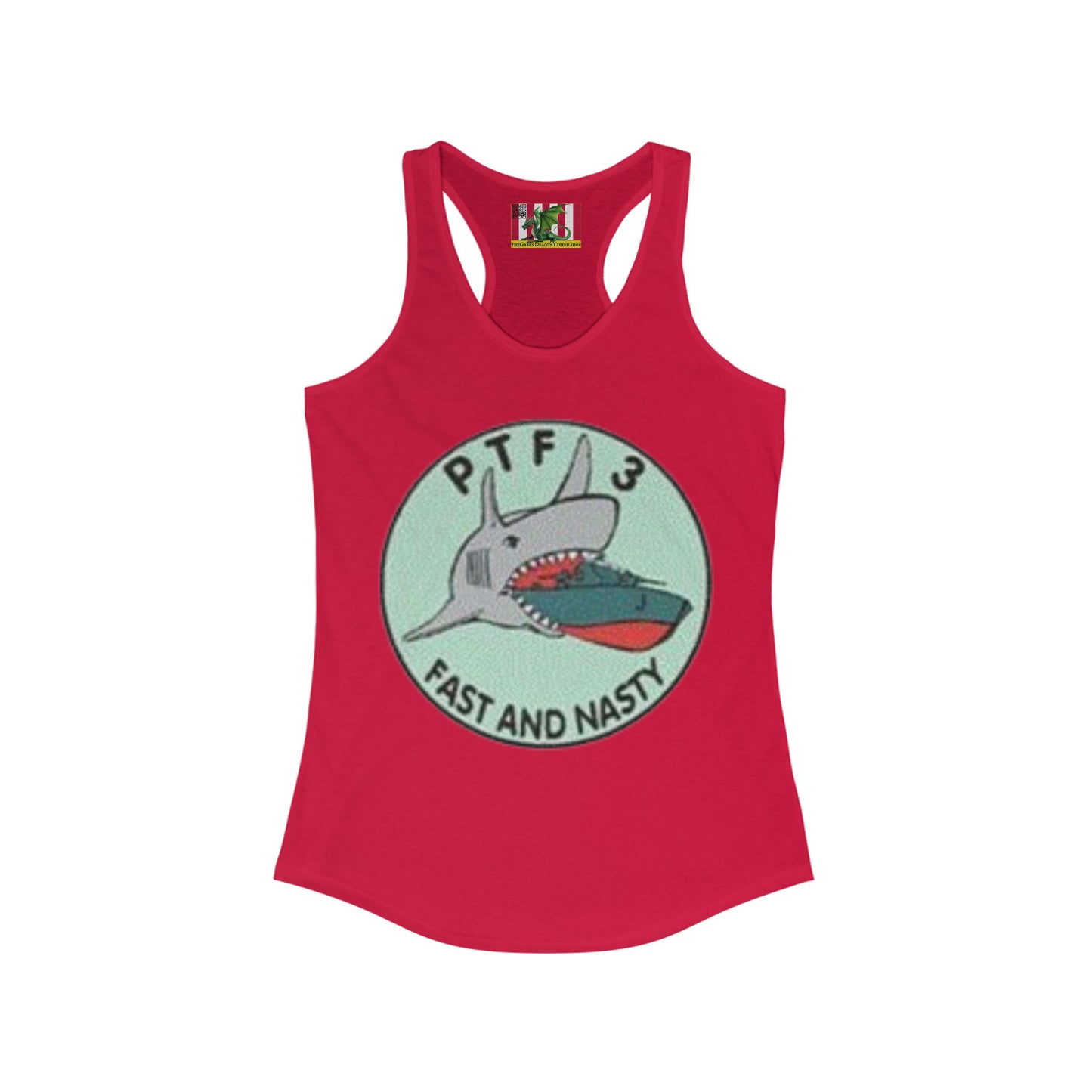 DNASM PTF-3 Women's Racerback Tank Top by theGreenDragonTavern.shop