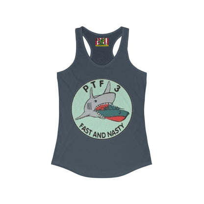 DNASM PTF-3 Women's Racerback Tank Top by theGreenDragonTavern.shop
