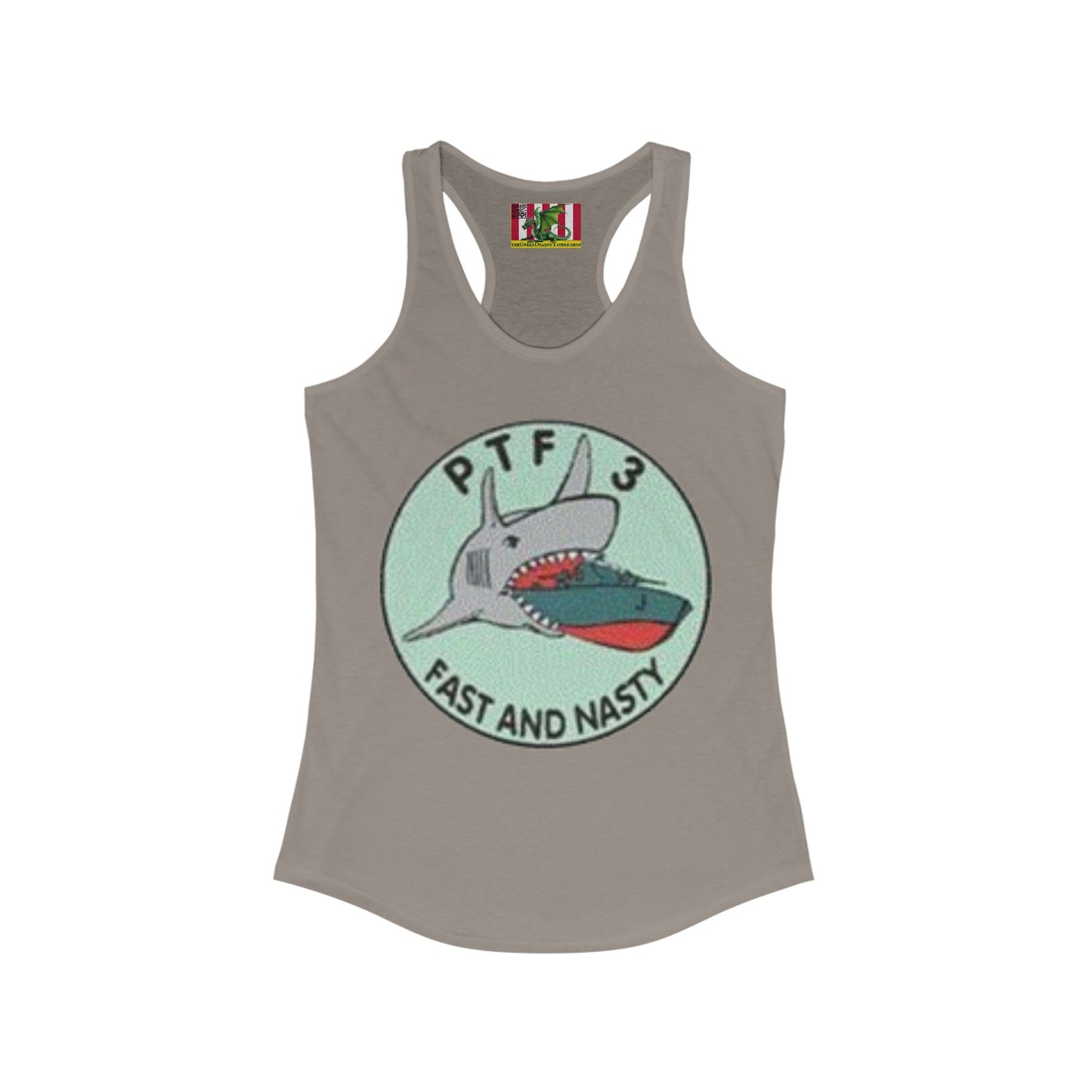 DNASM PTF-3 Women's Racerback Tank Top by theGreenDragonTavern.shop
