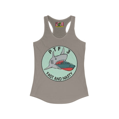 DNASM PTF-3 Women's Racerback Tank Top by theGreenDragonTavern.shop