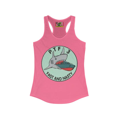 DNASM PTF-3 Women's Racerback Tank Top by theGreenDragonTavern.shop