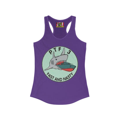 DNASM PTF-3 Women's Racerback Tank Top by theGreenDragonTavern.shop