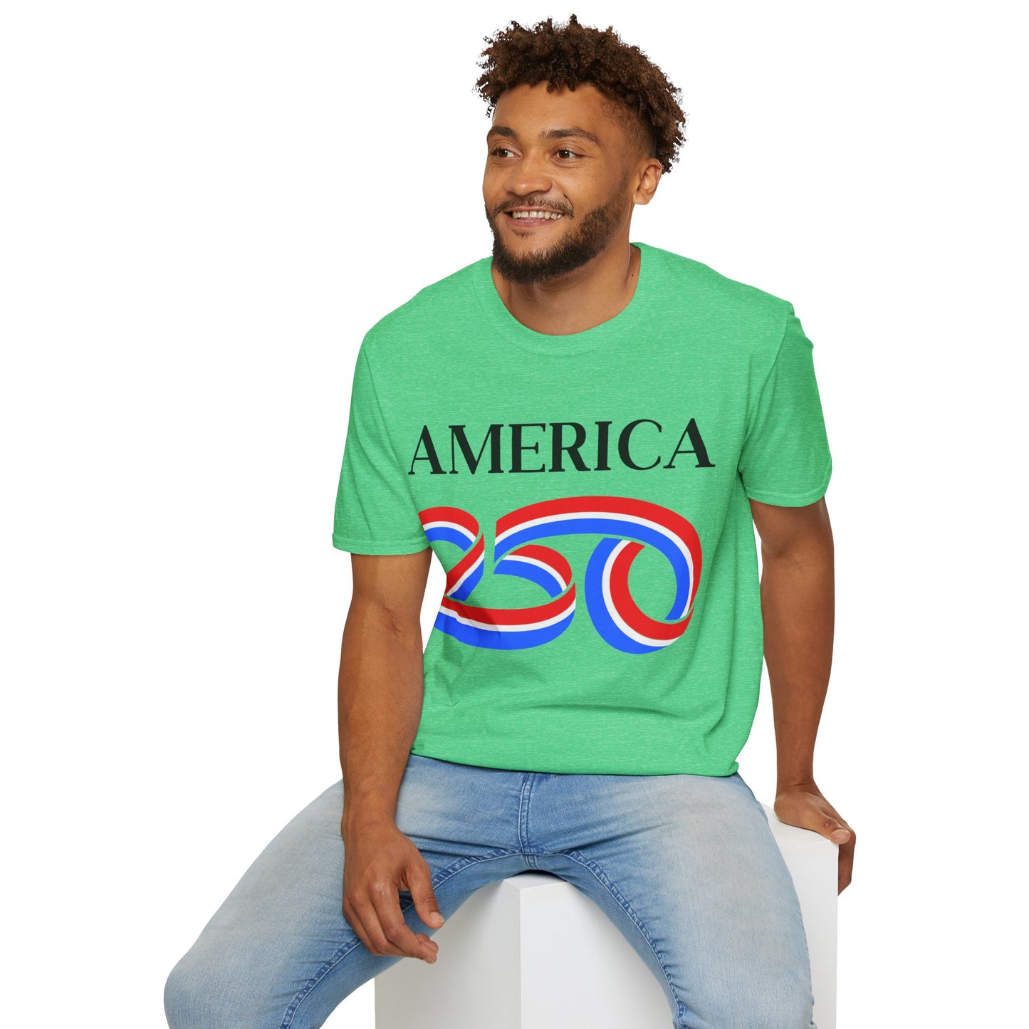 America 250 Black font, Dark colors, Unisex T-Shirt by theGreenDragonTavern.shop