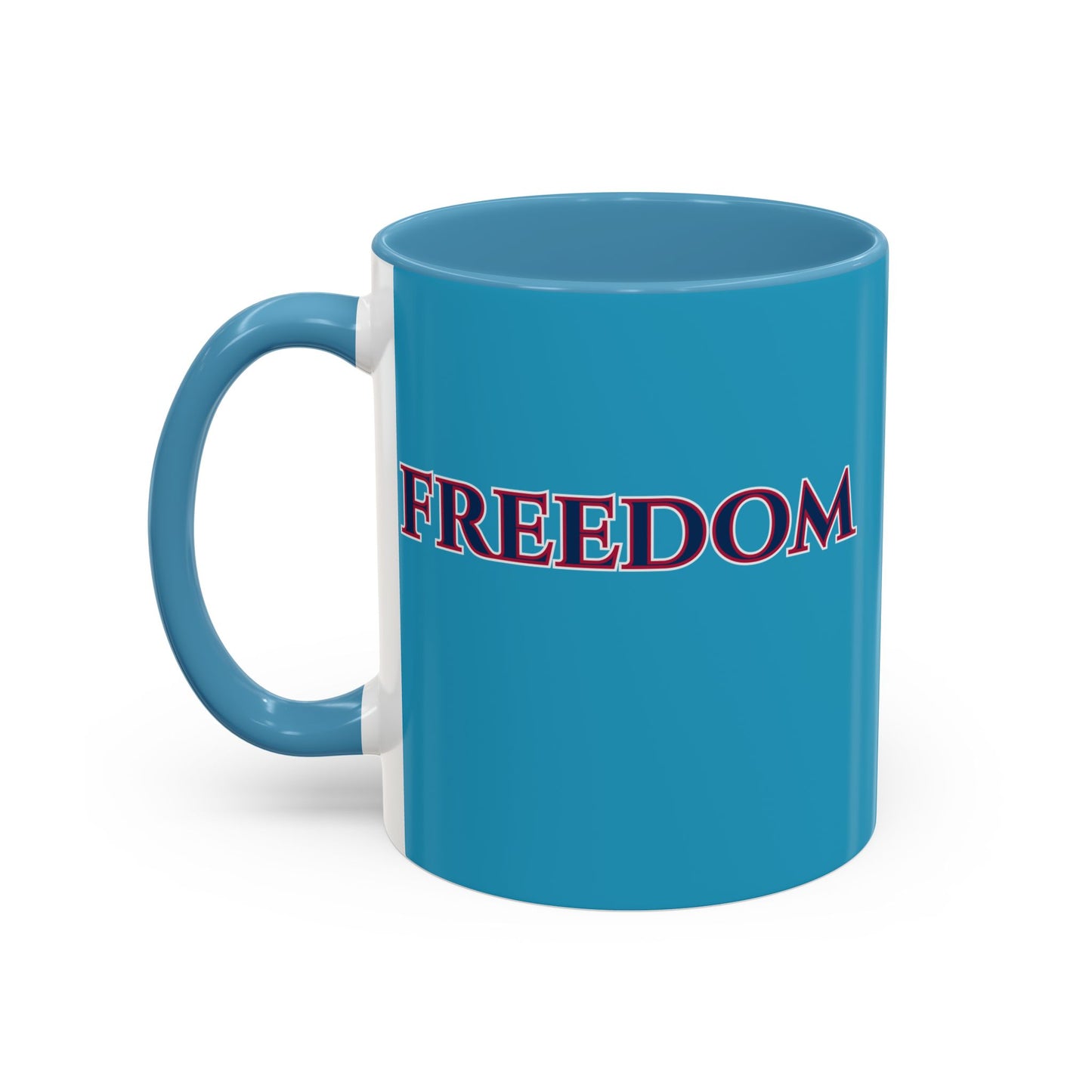 Freedom, Turquoise Accent Mug by theGreenDragonTavern.shop