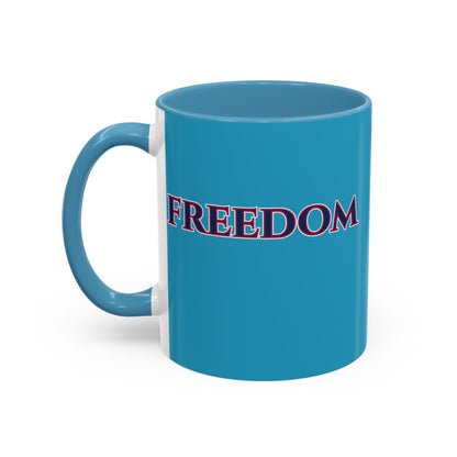 Freedom, Turquoise Accent Mug by theGreenDragonTavern.shop