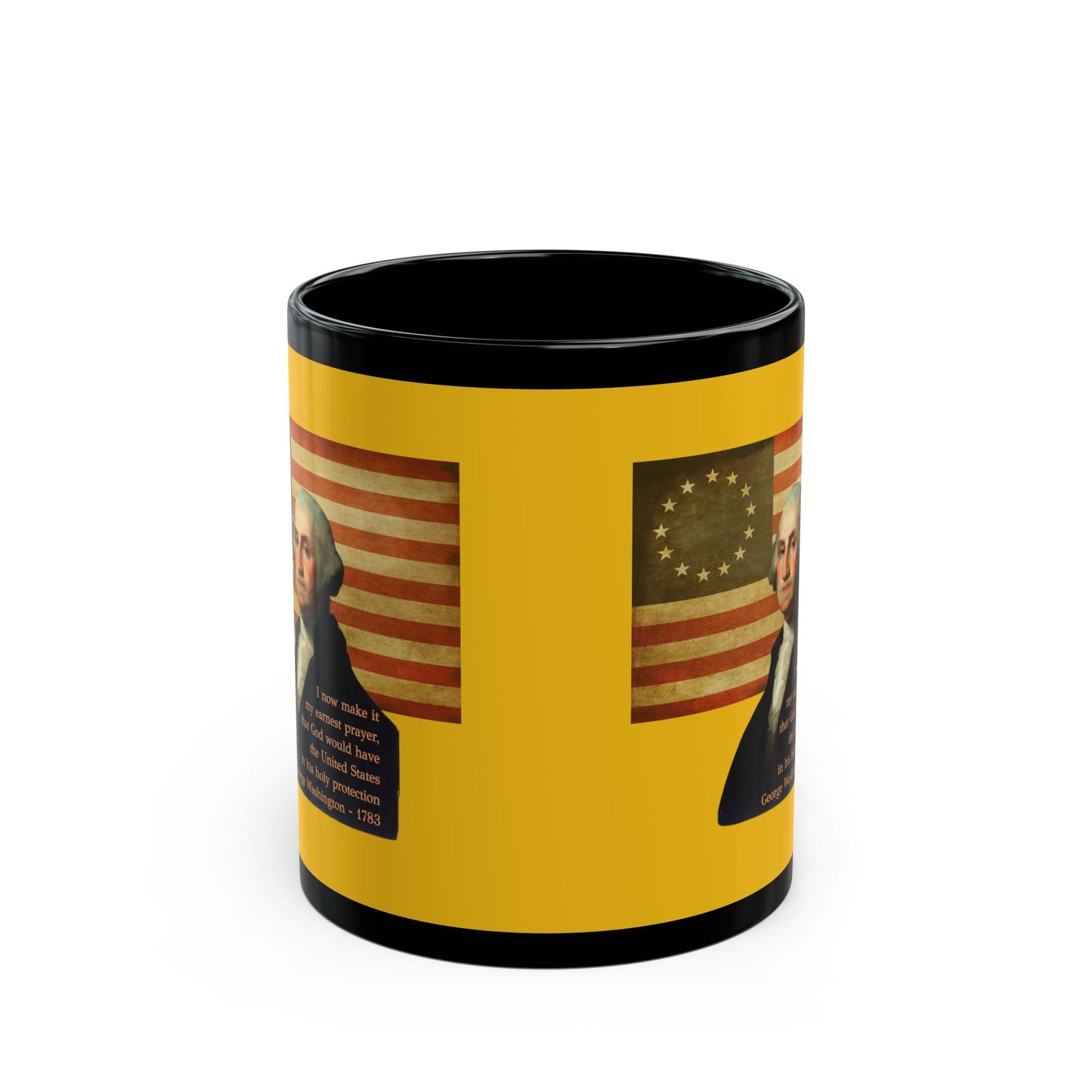 Washington's Earnest Prayer Yellow Mug by theGreenDragonTavern.shop