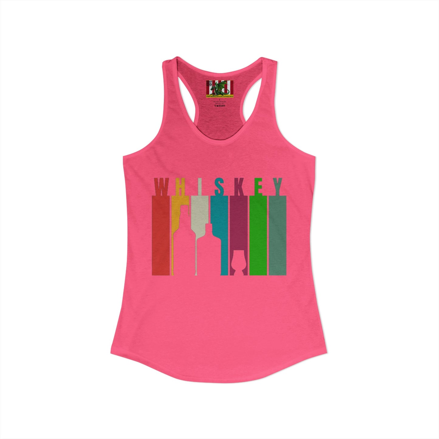 Whiskey spelled with an 'e' Women's Racerback Tank Top by theGreenDragonTavern.shop