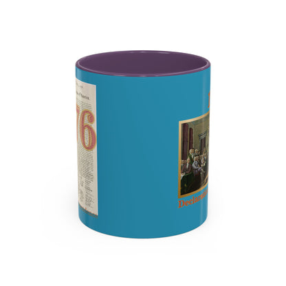 Declaration of Independence Turquoise Accent Mug by theGreenDragonTavern.shop