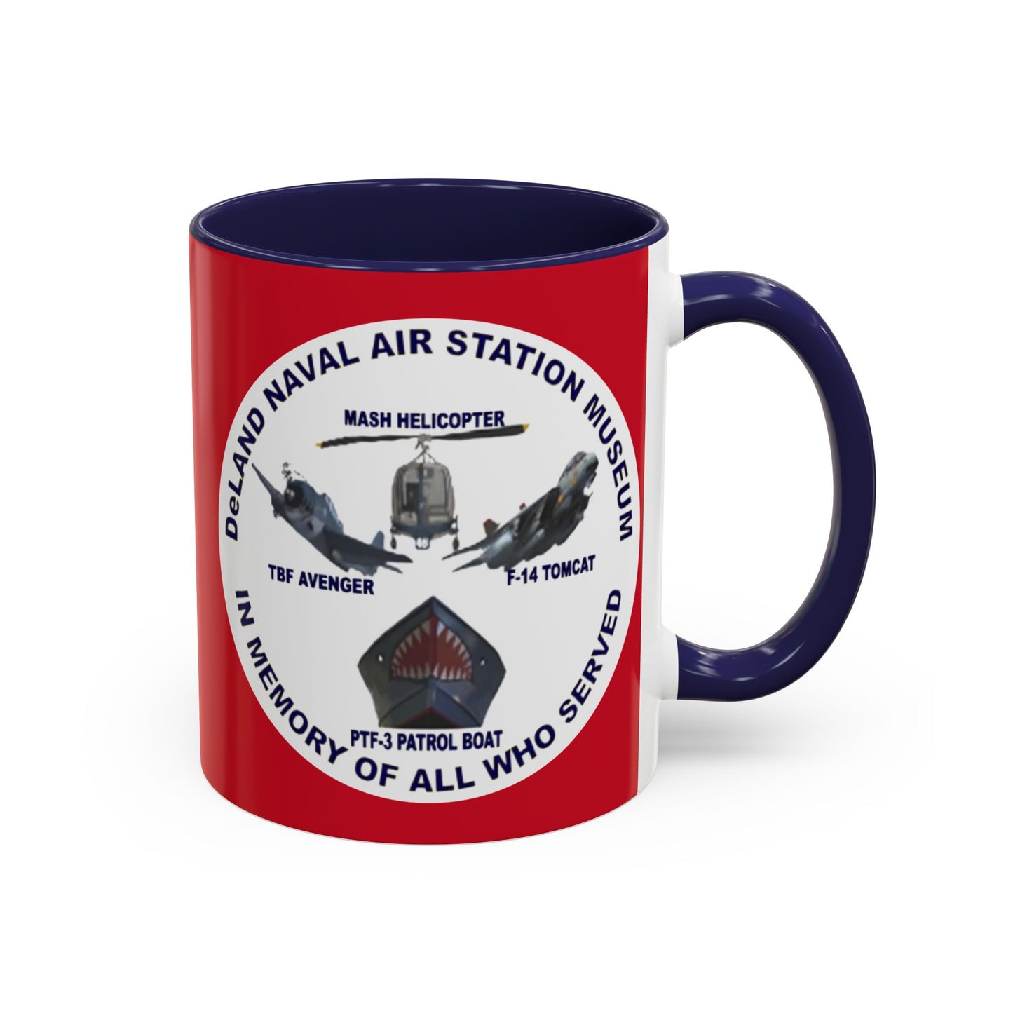 DNASM 2-sided, Founding & Student Art w/WhiteBG Red Accent Mug by theGreenDragonTavern.shop