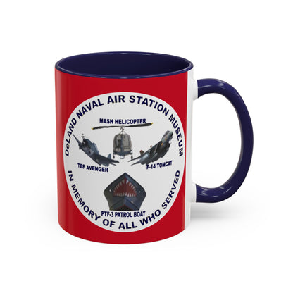 DNASM 2-sided, Founding & Student Art w/WhiteBG Red Accent Mug by theGreenDragonTavern.shop