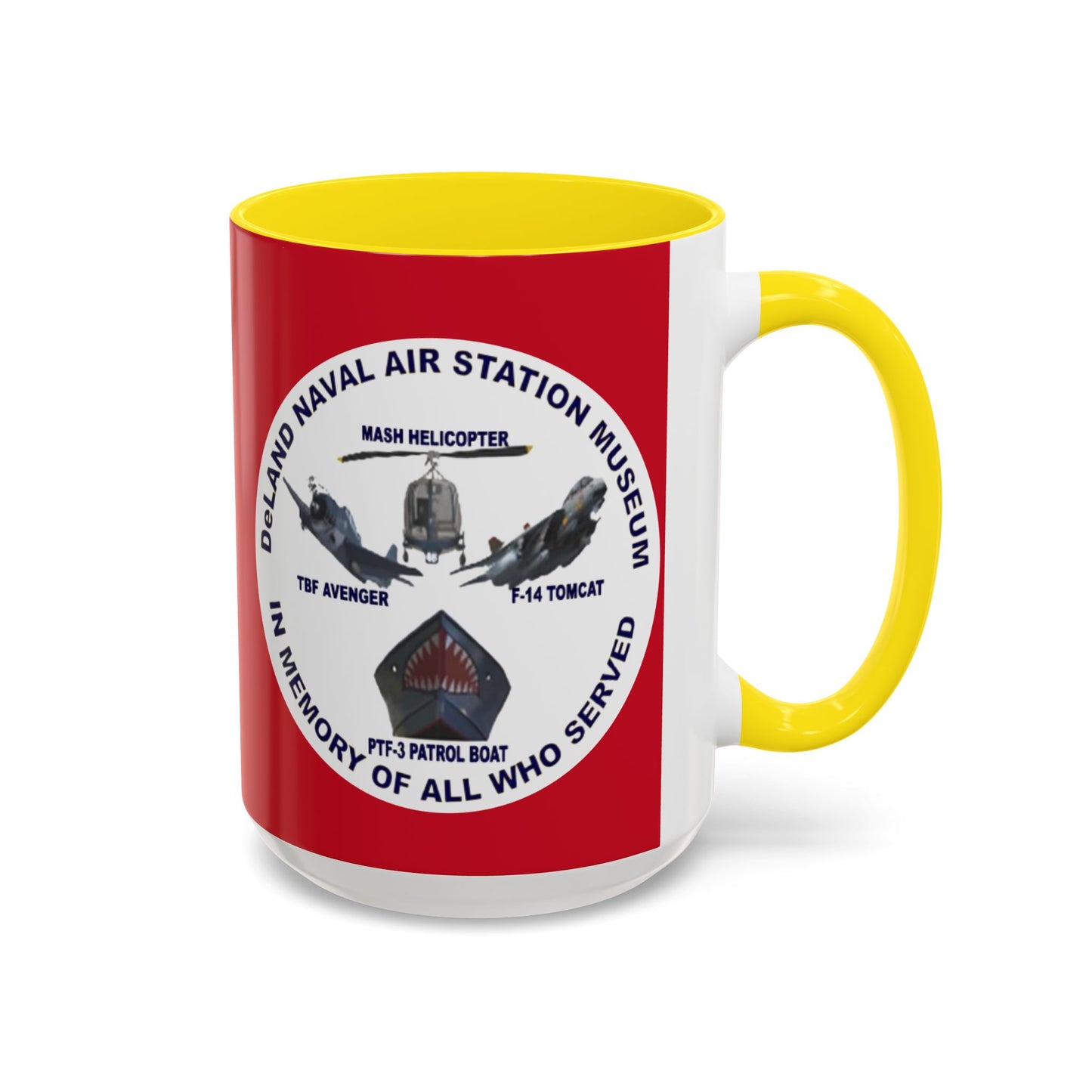 DNASM 2-sided, Founding & Student Art w/WhiteBG Red Accent Mug by theGreenDragonTavern.shop
