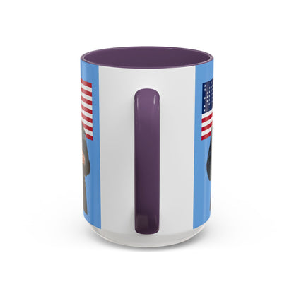 "Traitors and Patriots" Ulysses Grant Light Blue Accent Mug by theGreenDragonTavern.shop