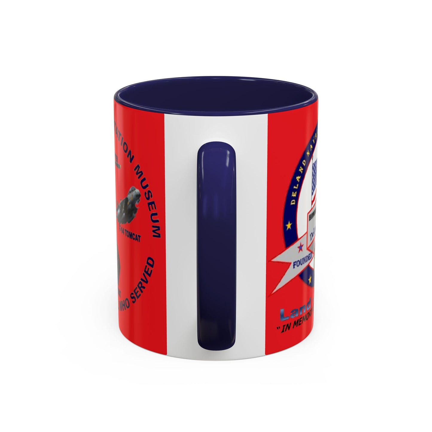 DNASM 2-sided, Founding & Student Art Red Accent Mug by theGreenDragonTavern.shop