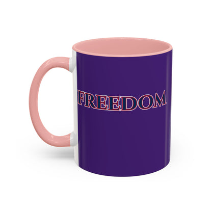 Freedom, Dark Purple Accent Mug by theGreenDragonTavern.shop