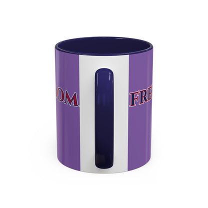 Freedom, Light Purple Accent Mug by theGreenDragonTavern.shop
