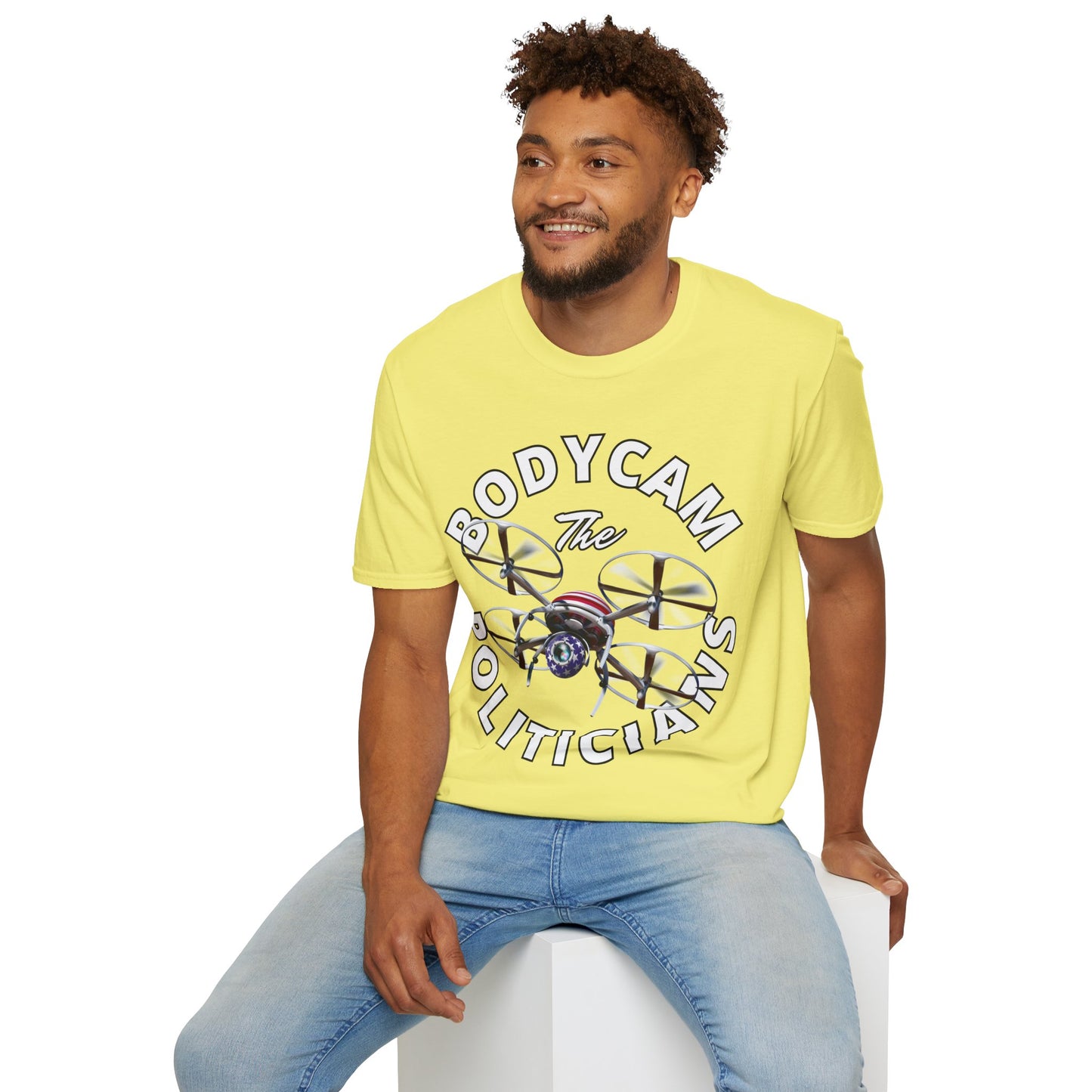 Bodycam the Politicians Drone Light colors Unisex T-Shirt by theGreenDragonTavern.shop
