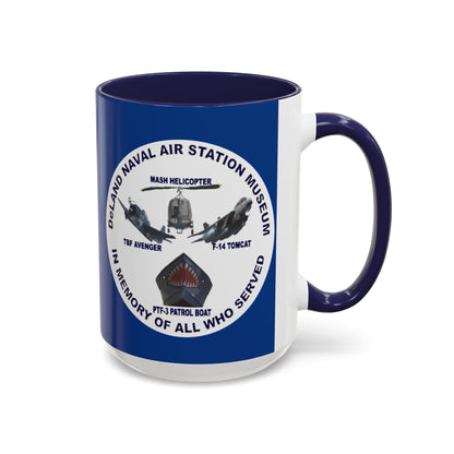 DNASM Student Art Blue Accent Mug by theGreenDragonTavern.shop