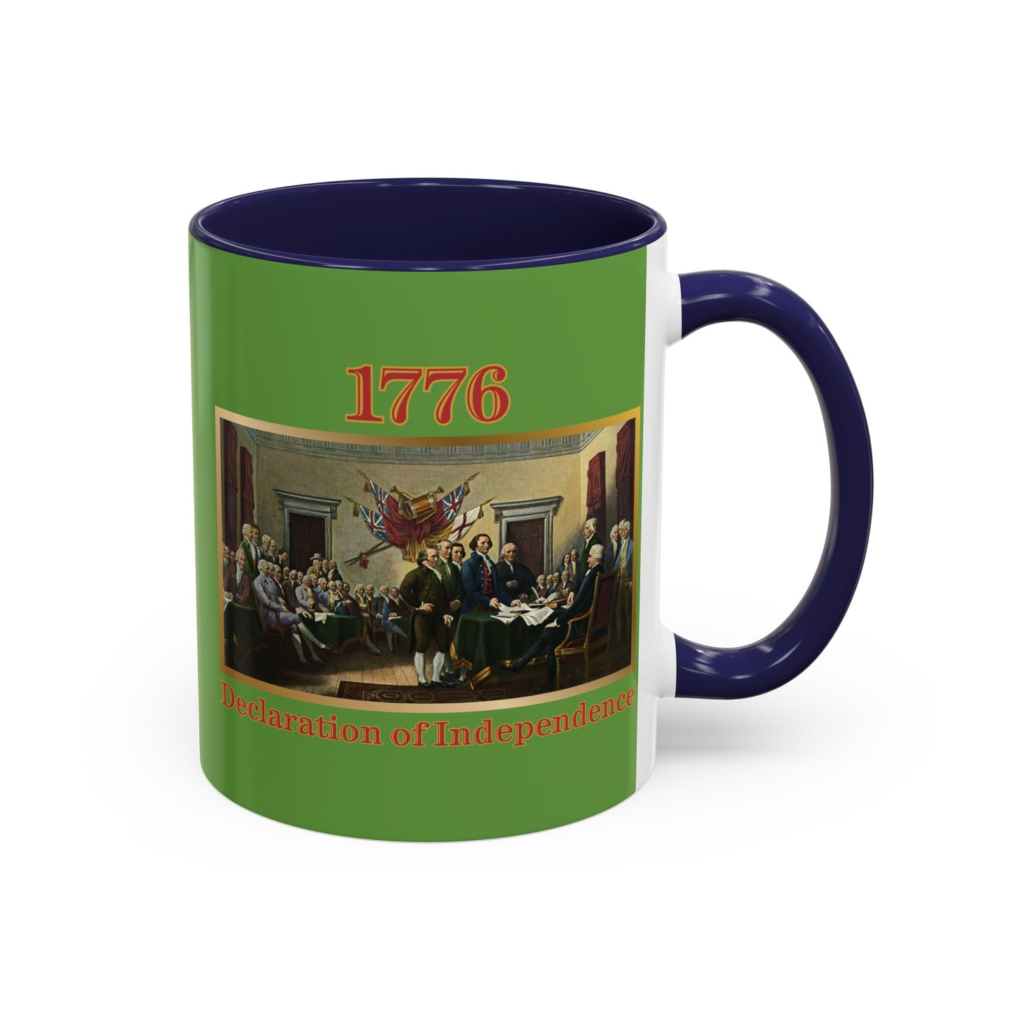 Declaration of Independence Green Accent Mug by theGreenDragonTavern.shop