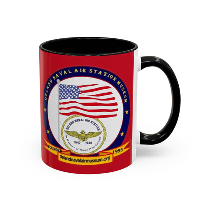 DeLand Naval Air Station Museum Red Accent Mug by theGreenDragonTavern.shop