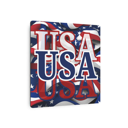 USA! USA! USA Blue Center Metal Art Sign by theGreenDragonTavern.shop