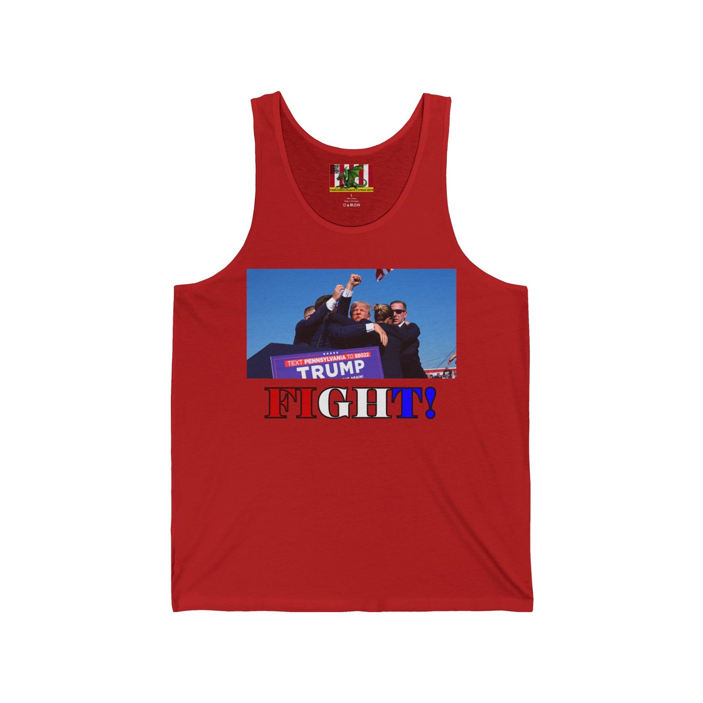 Fight! Unisex Jersey Tank Top by theGreenDragonTavern.shop