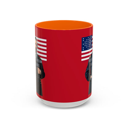 "Traitors and Patriots" Ulysses Grant Red Accent Mug by theGreenDragonTavern.shop
