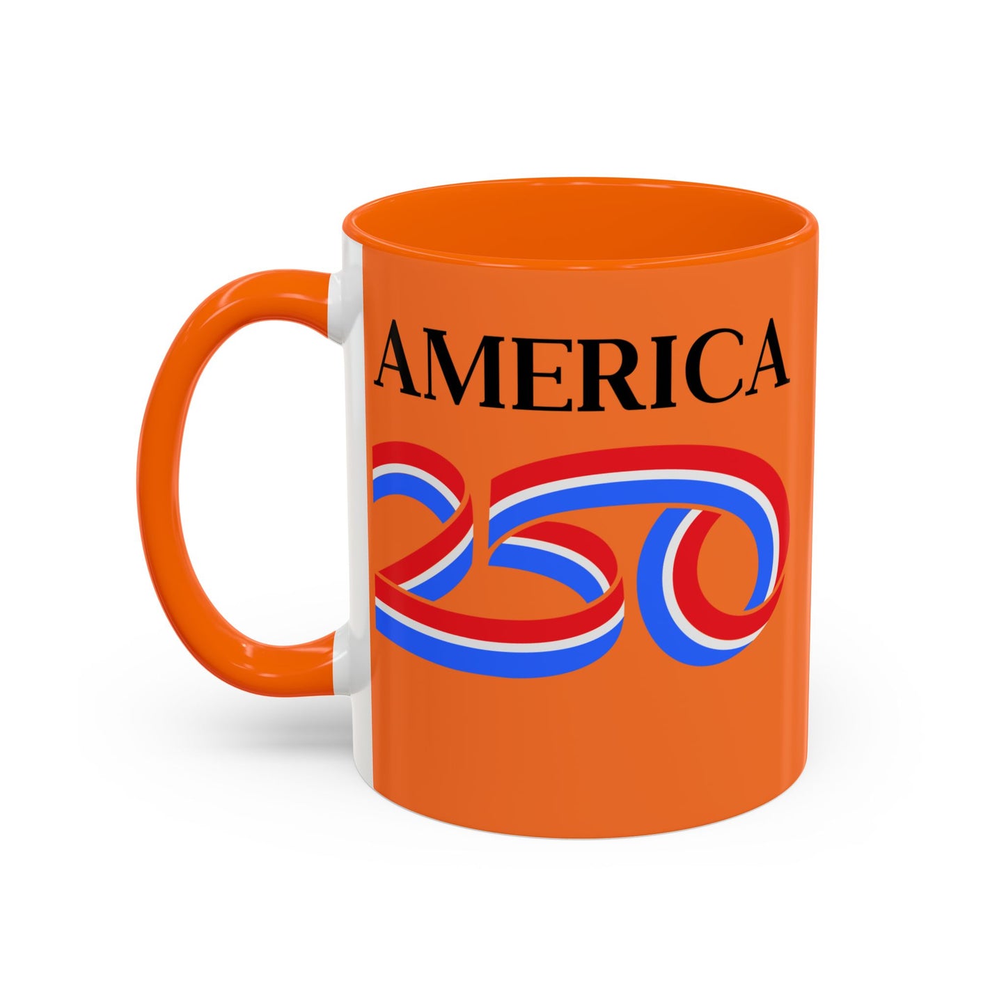 America 250 Orange Accent Mug by theGreenDragonTavern.shop