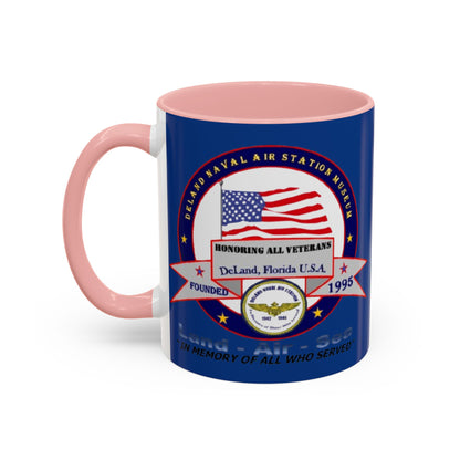 DNASM 2-sided, Founding & Student Art w/WhiteBG Dark Blue Accent Mug by theGreenDragonTavern.shop