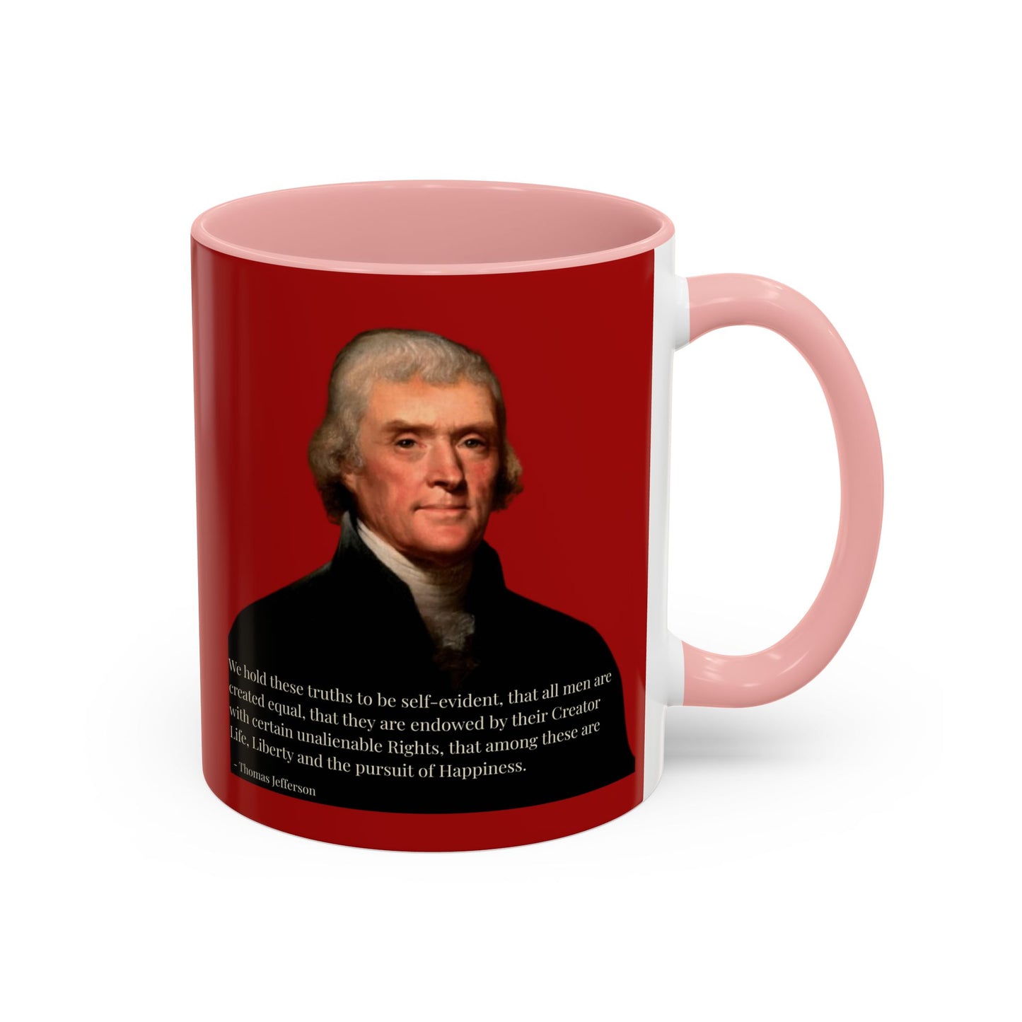 We hold these truths to be self-evident Red Accent Mug by theGreenDragonTavern.shop
