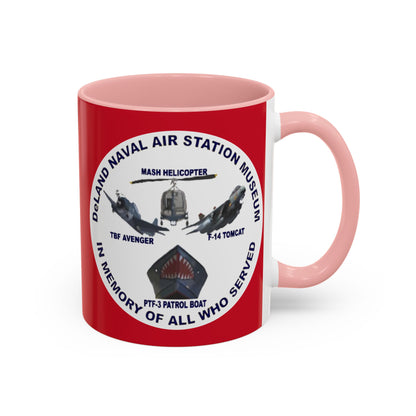 DNASM 2-sided, Founding & Student Art w/WhiteBG Red Accent Mug by theGreenDragonTavern.shop
