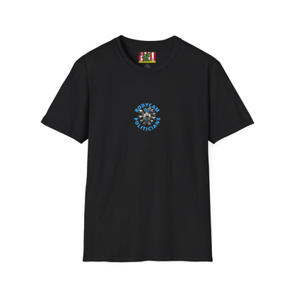 2-sided, Bodycam the Politicians Cameras Dark colors Unisex T-Shirt by theGreenDragonTavern.shop