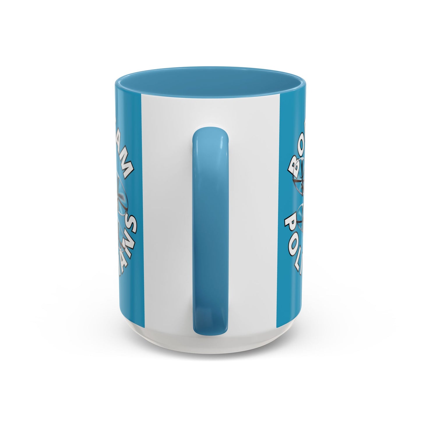Bodycam the Politicians Drone Turquoise Accent Mug by theGreenDragonTavern.shop