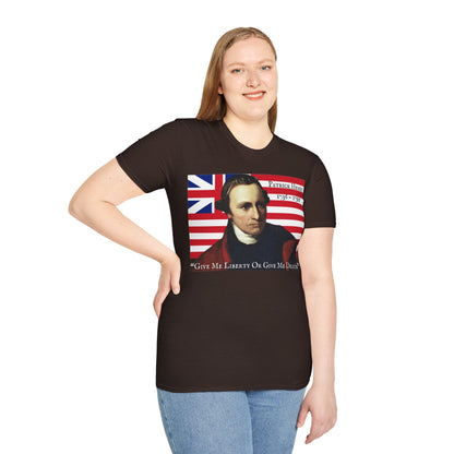 Patrick Henry Dark colors Unisex T-Shirt by theGreenDragonTavern.shop