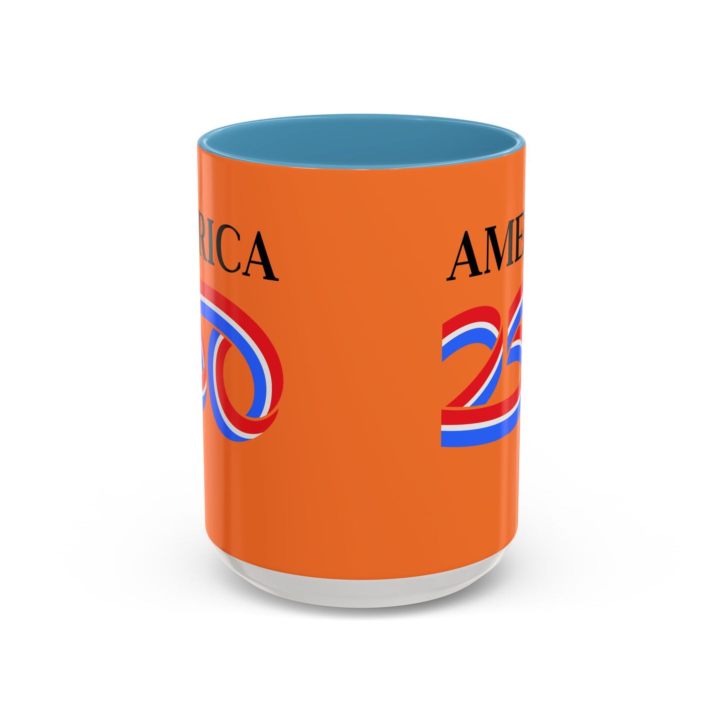 America 250 Orange Accent Mug by theGreenDragonTavern.shop