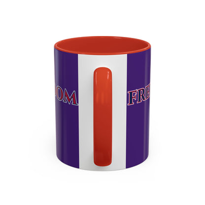 Freedom, Dark Purple Accent Mug by theGreenDragonTavern.shop